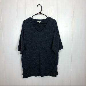 Community Heathered Blue Double Layered Oversized T-Shirt Sz‎ M